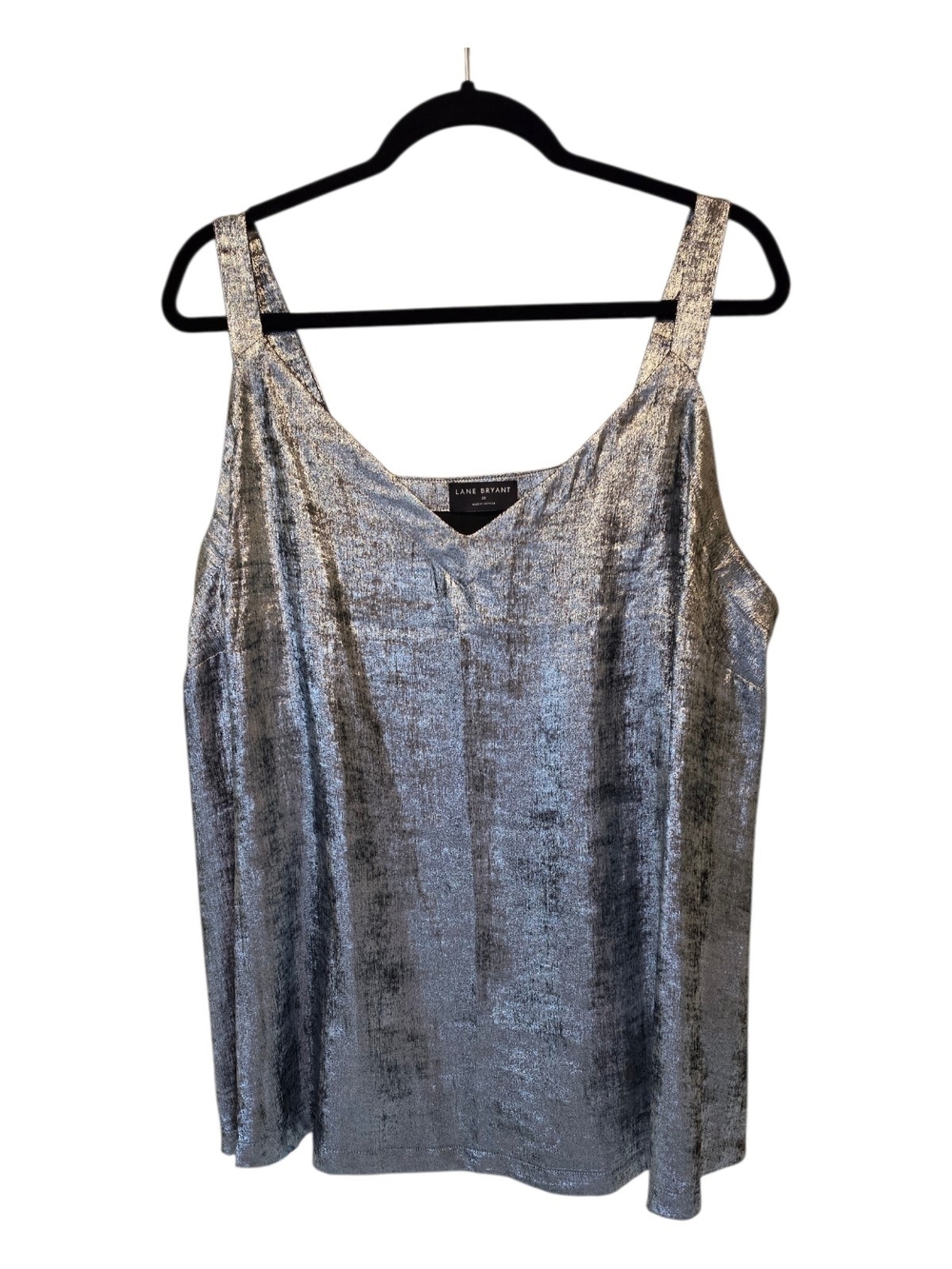 Lane Bryant Silver Metallic Top Size 20
